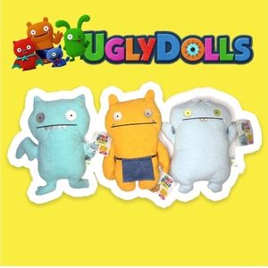 12" Ugly Dolls Lot of 3 Stuffed Animals NEW